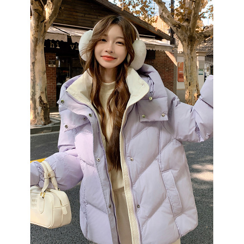 鴨鴨羽絨服女短款2025新款冬季時尚寬松顯瘦小個子加厚白鴨絨外套 鴨鴨羽絨服女短款2025新款冬季時尚寬松顯瘦小個子加厚白鴨絨外套