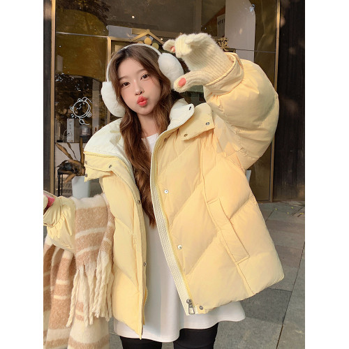 鴨鴨羽絨服女短款2025新款冬季時尚寬松顯瘦小個子加厚白鴨絨外套 鴨鴨羽絨服女短款2025新款冬季時尚寬松顯瘦小個子加厚白鴨絨外套