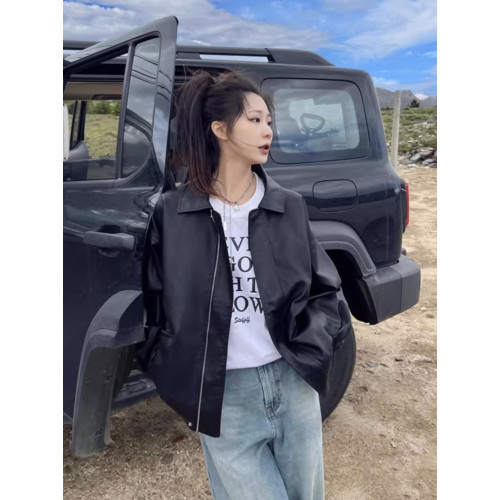 小香風皮衣短外套2025女士新款秋季美式爆款小個子皮夾克上衣女裝 小香風皮衣短外套2025女士新款秋季美式爆款小個子皮夾克上衣女裝