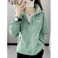 啄木鳥沖鋒衣女春秋季三合一可拆卸防風防水加厚登山服夾克外套男