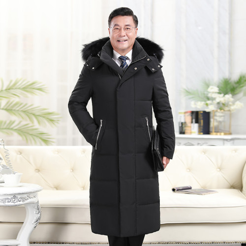 皮爾卡丹中老年男過膝長款羽絨服加長加厚大碼爸爸裝老人保暖外套 皮爾卡丹中老年男過膝長款羽絨服加長加厚大碼爸爸裝老人保暖外套