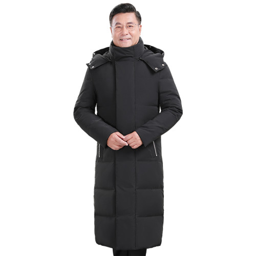 皮爾卡丹中老年男過膝長款羽絨服加長加厚大碼爸爸裝老人保暖外套 皮爾卡丹中老年男過膝長款羽絨服加長加厚大碼爸爸裝老人保暖外套
