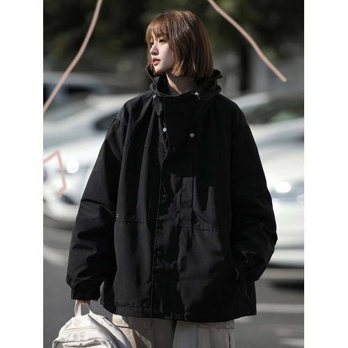 黑武士機能桑延沖鋒衣外套男款秋冬季工裝夾克短風衣 黑武士機能桑延沖鋒衣外套男款秋冬季工裝夾克短風衣