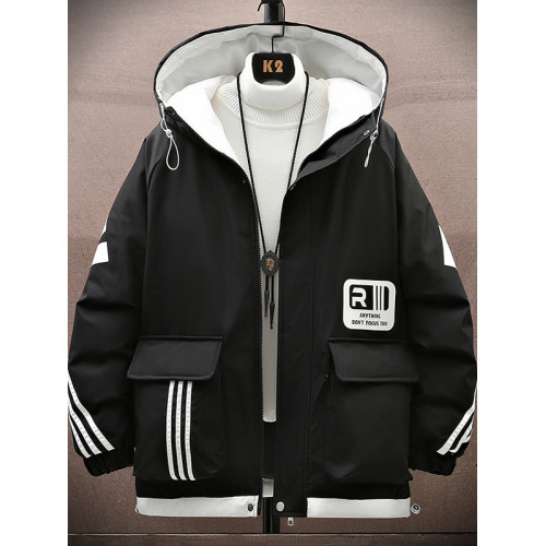 男士羽絨服2025新款潮流寬松休閒連帽加厚漸變棉衣青少年冬季外套 男士羽絨服2025新款潮流寬松休閒連帽加厚漸變棉衣青少年冬季外套