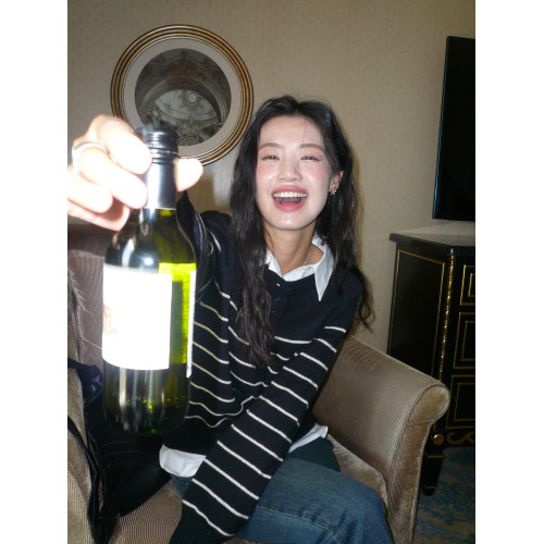 pusumede 暮色微風 條紋毛衣女秋冬圓領顯瘦休閒羊毛針織衫上衣