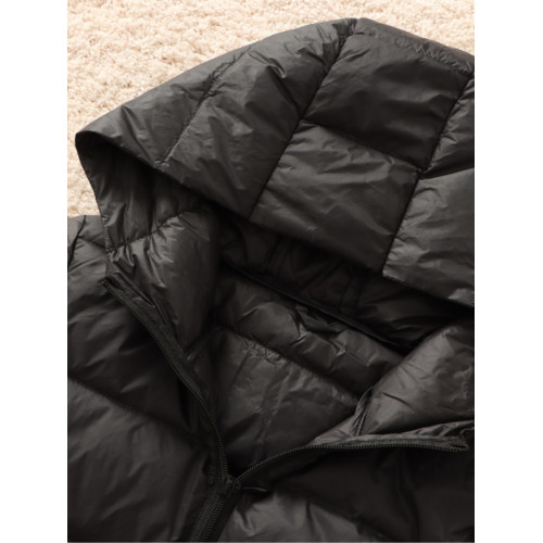 優品輕薄羽絨服女新款加長款過膝修身顯瘦連帽白鴨絨外套時尚保暖 優品輕薄羽絨服女新款加長款過膝修身顯瘦連帽白鴨絨外套時尚保暖