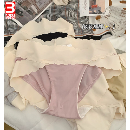 ins雲朵褲~顯腿長高開叉少女裸感冰絲無痕內褲桑蠶絲襠包臀三角褲 ins雲朵褲~顯腿長高開叉少女裸感冰絲無痕內褲桑蠶絲襠包臀三角褲