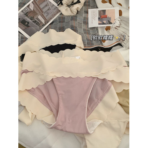 ins雲朵褲~顯腿長高開叉少女裸感冰絲無痕內褲桑蠶絲襠包臀三角褲 ins雲朵褲~顯腿長高開叉少女裸感冰絲無痕內褲桑蠶絲襠包臀三角褲