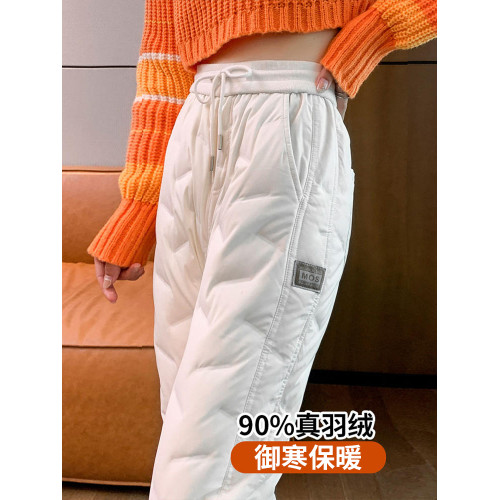 女士高級羽絨褲女冬季外穿2025新款哈爾濱防寒褲白色加厚保暖棉褲 女士高級羽絨褲女冬季外穿2025新款哈爾濱防寒褲白色加厚保暖棉褲