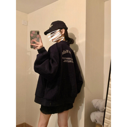 美式復古棒球服外套女2024年春秋新款oversize寬松小香風夾克上衣 美式復古棒球服外套女2024年春秋新款oversize寬松小香風夾克上衣