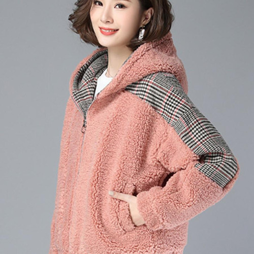 加絨加厚仿羊羔絨外套女2025新款秋冬季寬松韓版大碼女裝拉鍊衛衣 加絨加厚仿羊羔絨外套女2025新款秋冬季寬松韓版大碼女裝拉鍊衛衣