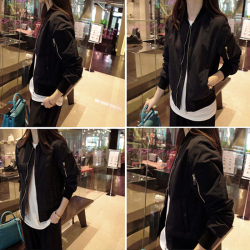 小個子短款外套女2025年秋冬新款夾克衫飛行員服夾棉開衫棒球服女 小個子短款外套女2025年秋冬新款夾克衫飛行員服夾棉開衫棒球服女