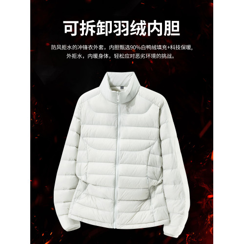 Wassup Wolf羽絨三合一沖鋒衣男女秋冬2025新款滑雪服小個子外套 Wassup Wolf羽絨三合一沖鋒衣男女秋冬2025新款滑雪服小個子外套