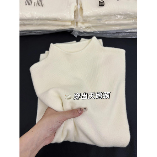 CHAO級推薦!慵懶風奶白色羊毛立領毛衣女秋季新款軟糯長袖針織衫 CHAO級推薦!慵懶風奶白色羊毛立領毛衣女秋季新款軟糯長袖針織衫