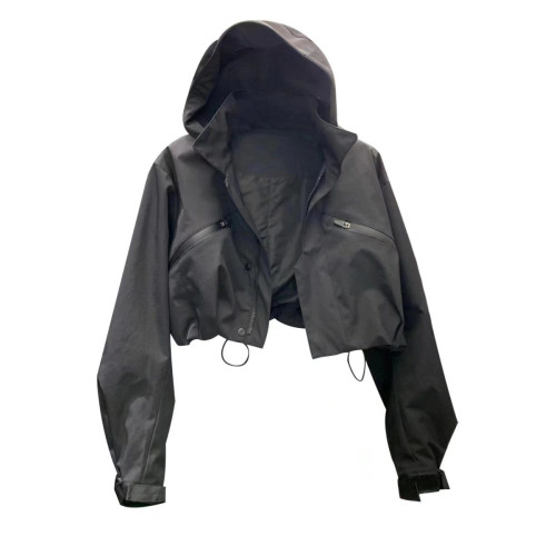 網紅連帽短款夾克女2025秋季新款寬松百搭薄款透氣沖鋒衣外套女款 網紅連帽短款夾克女2025秋季新款寬松百搭薄款透氣沖鋒衣外套女款