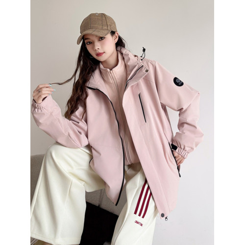 戶外沖鋒衣三合一可拆卸春秋裝情侶款外套男女同款防風防水登山服 戶外沖鋒衣三合一可拆卸春秋裝情侶款外套男女同款防風防水登山服