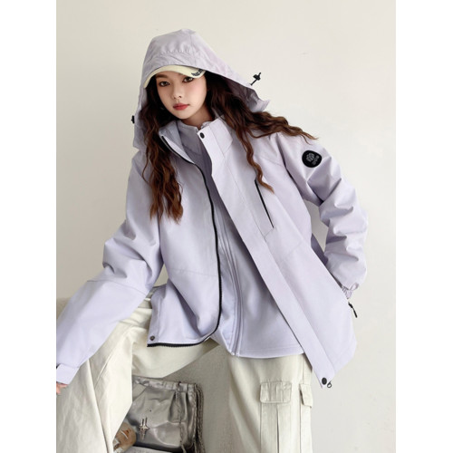 戶外沖鋒衣三合一可拆卸春秋裝情侶款外套男女同款防風防水登山服 戶外沖鋒衣三合一可拆卸春秋裝情侶款外套男女同款防風防水登山服