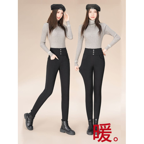 冬季新款羽絨褲女外穿防寒羊毛保暖褲90白鵞絨顯瘦修身時尚小黑褲 冬季新款羽絨褲女外穿防寒羊毛保暖褲90白鵞絨顯瘦修身時尚小黑褲