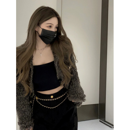 韓式chic小香風外套女秋冬季加厚灰色高級感氣質名媛歐貨夾克上衣 韓式chic小香風外套女秋冬季加厚灰色高級感氣質名媛歐貨夾克上衣