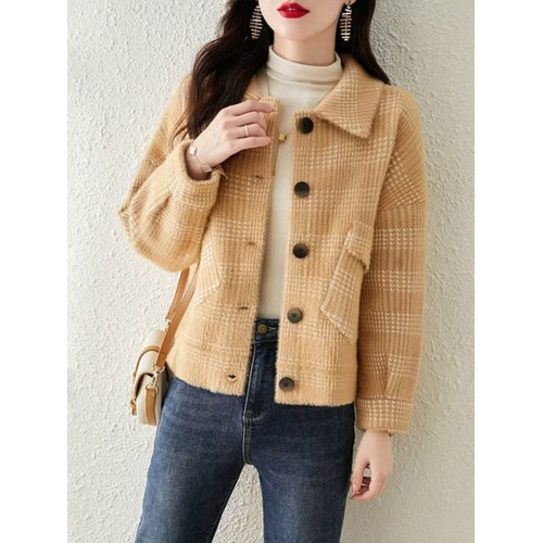 秋季新款外套女裝2025春秋爆款仿貂絨女士短款洋氣小香風秋冬上衣 秋季新款外套女裝2025春秋爆款仿貂絨女士短款洋氣小香風秋冬上衣