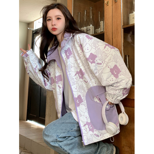 兩面穿羊羔毛外套女秋冬季加絨加厚夾克2025新款初中學生大童棉服 兩面穿羊羔毛外套女秋冬季加絨加厚夾克2025新款初中學生大童棉服