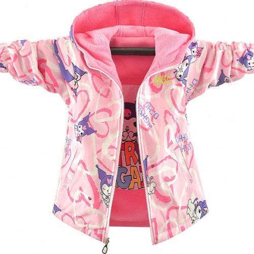 美樂蒂外套秋裝女2025春秋上衣中大童雙面穿女孩沖鋒衣兩面穿衣服 美樂蒂外套秋裝女2025春秋上衣中大童雙面穿女孩沖鋒衣兩面穿衣服