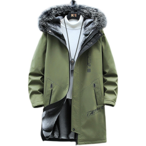 男士羽絨服中長款2025新款加厚保暖派克服冬裝潮牌冬季加絨外套男 男士羽絨服中長款2025新款加厚保暖派克服冬裝潮牌冬季加絨外套男