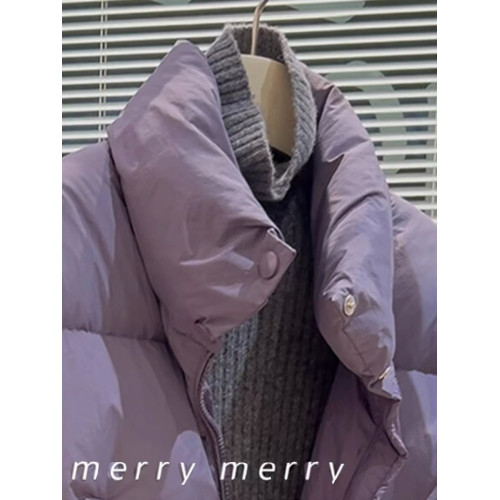 牛X貨 巨炸裂!紫色短款羽絨服外套女冬季寬松立領白鴨絨背心馬甲 牛X貨 巨炸裂!紫色短款羽絨服外套女冬季寬松立領白鴨絨背心馬甲