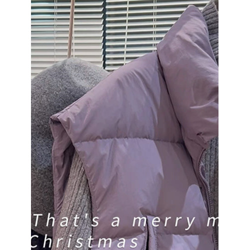 牛X貨 巨炸裂!紫色短款羽絨服外套女冬季寬松立領白鴨絨背心馬甲 牛X貨 巨炸裂!紫色短款羽絨服外套女冬季寬松立領白鴨絨背心馬甲