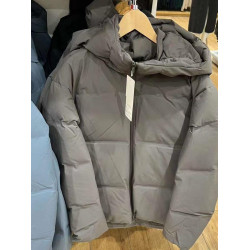 試衣間冬季女裝連帽羽絨服加厚保暖防風外套無縫羽絨麵包服469896