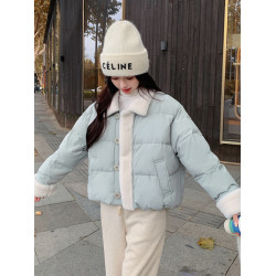 短款羽絨服女冬季2025年新款寬松加厚小個子今年流行爆款棉服外套