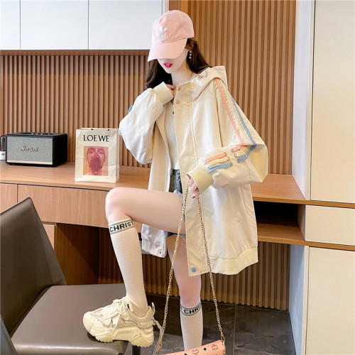 大碼女裝夾克開衫風衣外套女2025年春秋新款爆款沖鋒衣胖mm上衣潮