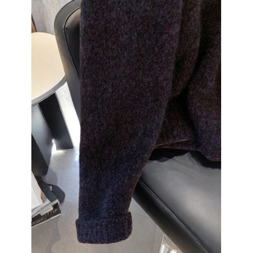 春秋高貨爆款法式慵嬾風亮片釘珠V領毛衣女秋冬寬鬆外穿針織衫