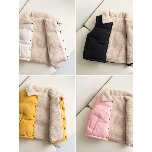 兒.童加絨加厚羽絨棉馬甲5秋冬季新款男女寶寶韓版羊羔絨馬夾背心 兒.童加絨加厚羽絨棉馬甲5秋冬季新款男女寶寶韓版羊羔絨馬夾背心