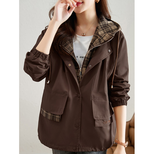 歐貨超火風衣外套女款春秋2025新款爆款減齡氣質休閒寬松媽媽上衣 歐貨超火風衣外套女款春秋2025新款爆款減齡氣質休閒寬松媽媽上衣