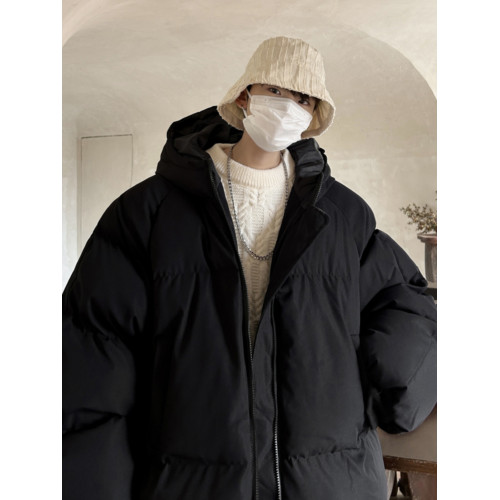 潮牌cityboy國潮寬松羽絨服男連帽加厚純色百搭學生麵包棉服大碼 潮牌cityboy國潮寬松羽絨服男連帽加厚純色百搭學生麵包棉服大碼