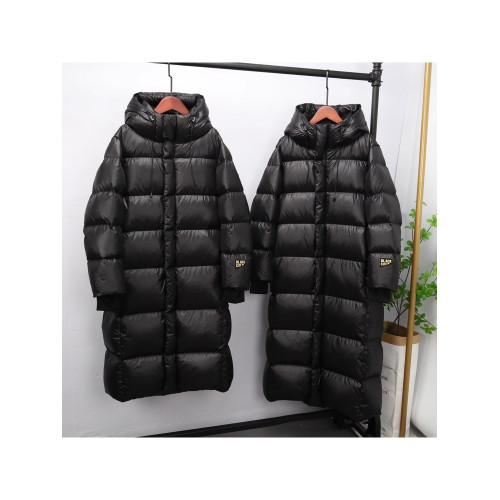 高級黑金鵞絨羽絨服2025冬季過膝長款東北超厚保暖極寒服男女同款 高級黑金鵞絨羽絨服2025冬季過膝長款東北超厚保暖極寒服男女同款