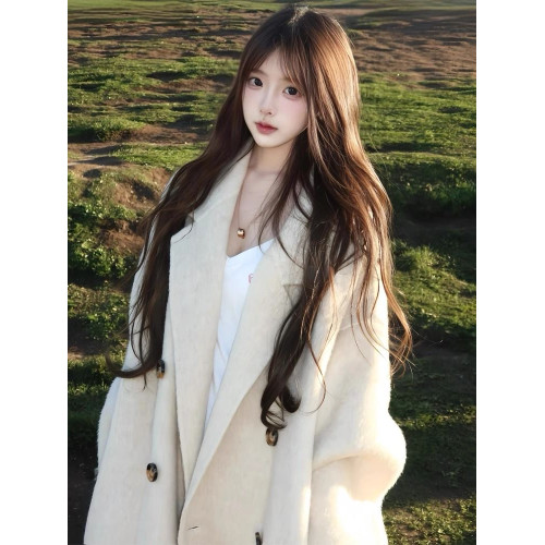 燕麥羽絨服內膽呢子大衣女2025新款秋冬韓系小個子中長款毛呢外套 燕麥羽絨服內膽呢子大衣女2025新款秋冬韓系小個子中長款毛呢外套