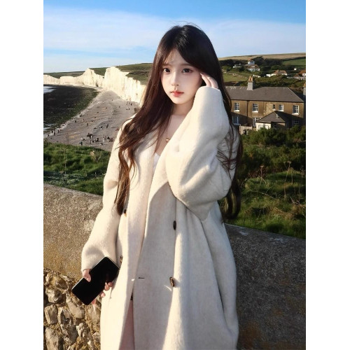 燕麥羽絨服內膽呢子大衣女2025新款秋冬韓系小個子中長款毛呢外套 燕麥羽絨服內膽呢子大衣女2025新款秋冬韓系小個子中長款毛呢外套