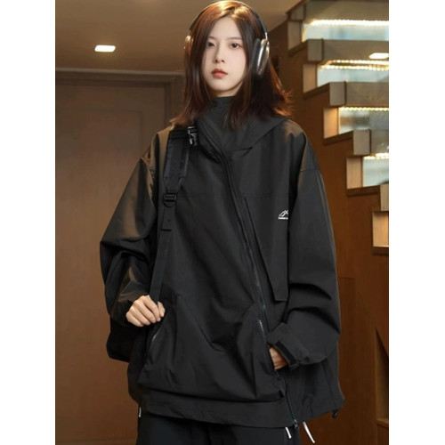 vintage美式戶外連帽沖鋒衣外套女春秋季2025新款爆款防水登山服 vintage美式戶外連帽沖鋒衣外套女春秋季2025新款爆款防水登山服