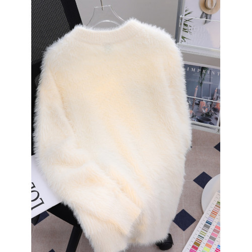 多巴胺派大星毛衣女秋冬季高中初中學生大童水貂絨加絨加厚打底衫