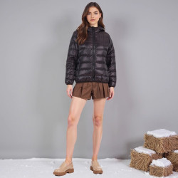 【男女款】一線撤櫃撤標 2025年 新款時尚簡約輕薄短款連帽羽絨服