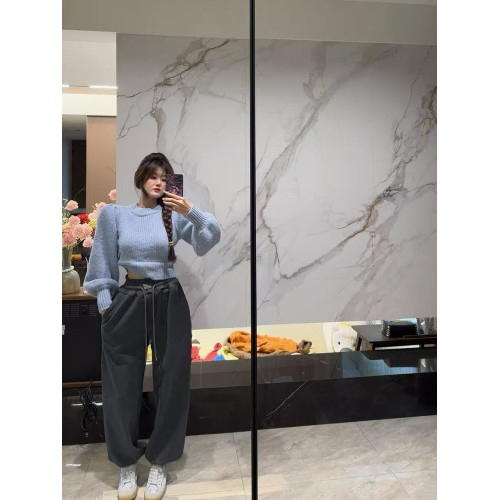 【韓女體騐卡】原單泡菜高品質泡泡袖彩色套頭毛衣