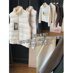 暖羽系列！匈牙li90白鴨絨馬甲/外套!顯瘦百搭保暖羽絨服女25新冬