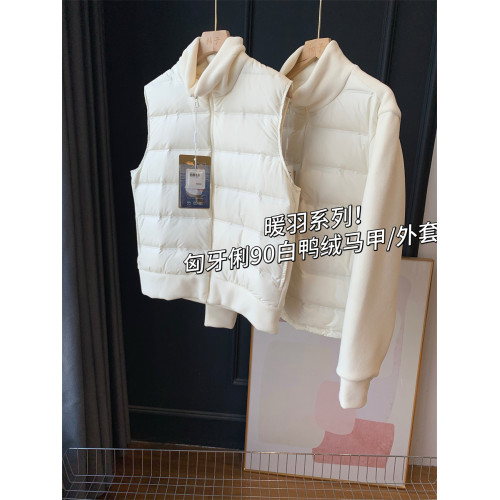 暖羽系列!匈牙li90白鴨絨馬甲/外套!顯瘦百搭保暖羽絨服女25新冬 暖羽系列!匈牙li90白鴨絨馬甲/外套!顯瘦百搭保暖羽絨服女25新冬