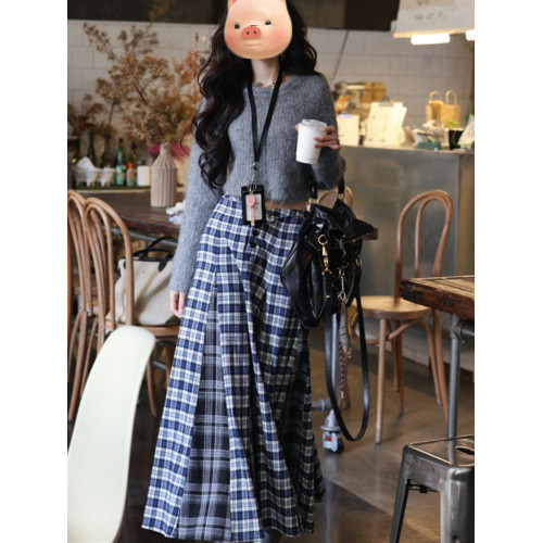 小個子灰色短款軟糯毛衣女2025早秋季新款修身顯瘦內搭針織衫上衣