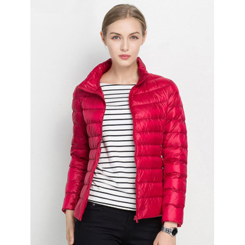 Women's Ultra Light Down Coats 女輕薄短款立領冬裝韓版羽絨服 Women's Ultra Light Down Coats 女輕薄短款立領冬裝韓版羽絨服