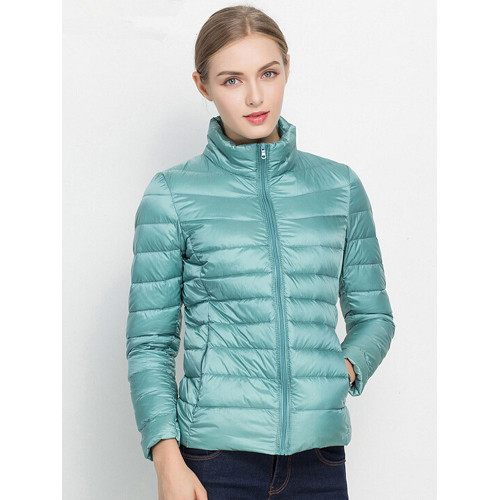 Women's Ultra Light Down Coats 女輕薄短款立領冬裝韓版羽絨服 Women's Ultra Light Down Coats 女輕薄短款立領冬裝韓版羽絨服