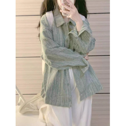 獨特小衆花紗水洗牛仔外套女春秋款學生寬松百搭復古翻領夾克上衣 獨特小衆花紗水洗牛仔外套女春秋款學生寬松百搭復古翻領夾克上衣