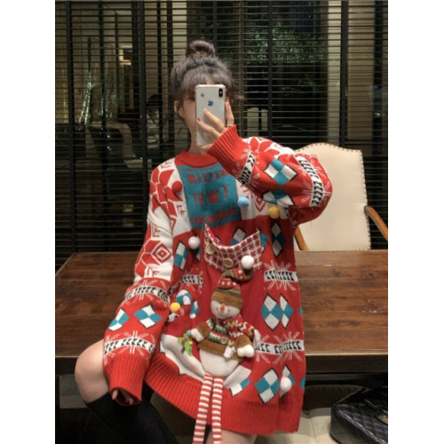 秋冬季2024新款軟糯純色毛衣女裝寬鬆大碼設計感慵嬾風針織衫上衣